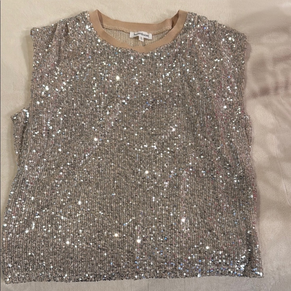 Heartloom Sequin Embellished Sweater